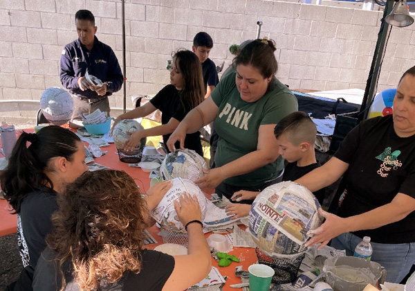 Paper Mache Family workshop, GCC Pomona